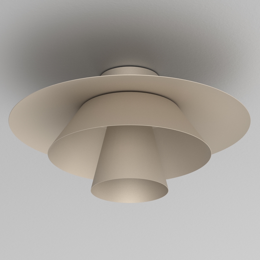 Stropna svjetiljka PLATO 1xE27/15W/230V Ø 32 cm bež