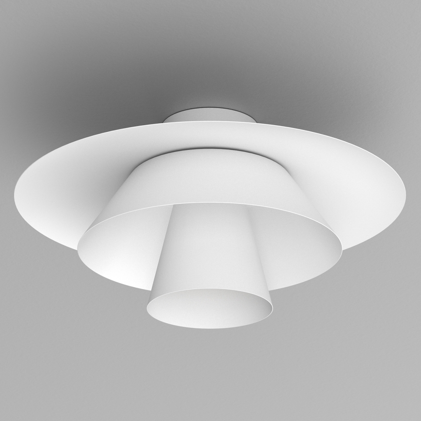 Stropna svjetiljka PLATO 1xE27/15W/230V Ø 32 cm bijela