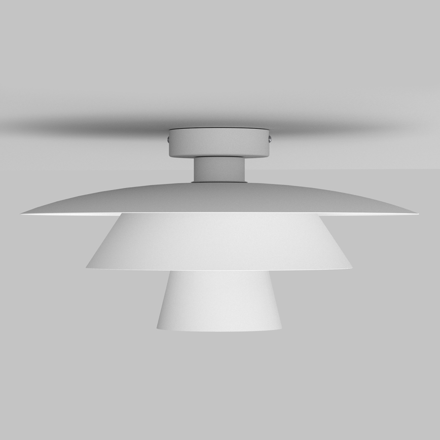 Stropna svjetiljka PLATO 1xE27/15W/230V Ø 32 cm bijela