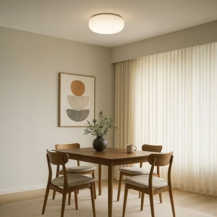 Stropna svjetiljka PULSO 3xE27/15W/230V promjer 42 cm bijela