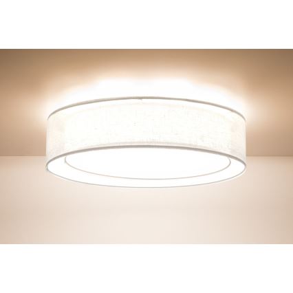 Stropna svjetiljka PURO, 2x E27, 40 W, 230 V, Ø 50 cm, bijela