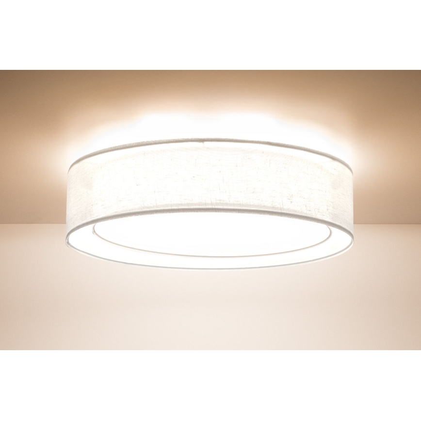 Stropna svjetiljka PURO, 2x E27, 40 W, 230 V, Ø 50 cm, bijela
