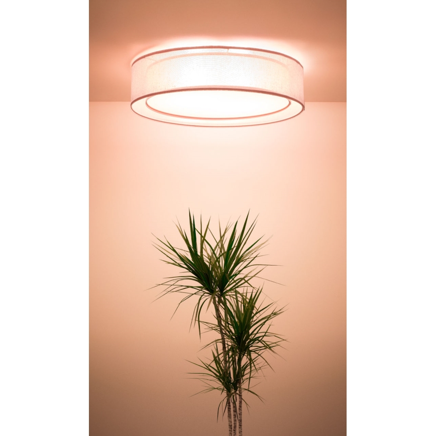 Stropna svjetiljka PURO, 2x E27 (max. 40 W), 230 V, promjer 50 cm, ružičasta