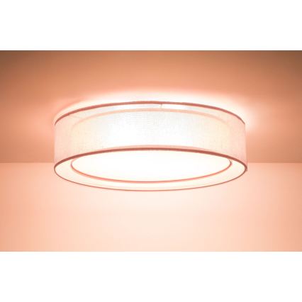 Stropna svjetiljka PURO 2xE27/40W/230V Ø 60 cm ružičasta