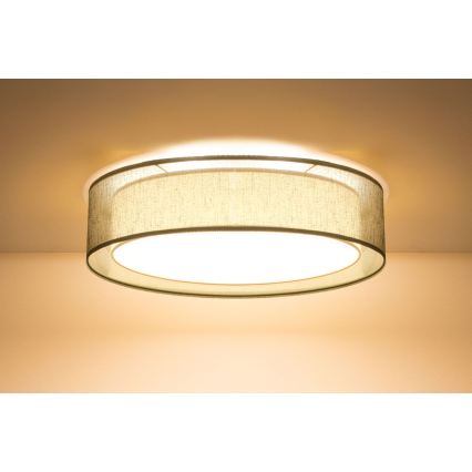 Stropna svjetiljka PURO 2xE27/40W/230V Ø 60 cm zelena