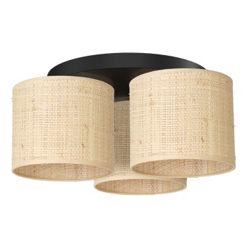 Stropna svjetiljka RATTAN 3xE27/60W/230V ratan