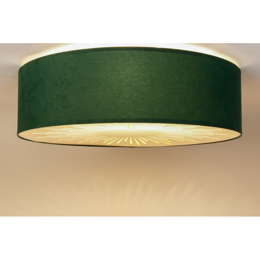 Stropna svjetiljka RAYS 2xE27/60W/230V pr. 40 cm zelena