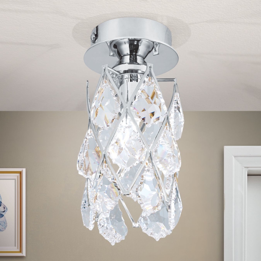 Stropna svjetiljka RITA 1xG9/40W/230V Ø 9 cm sjajni krom