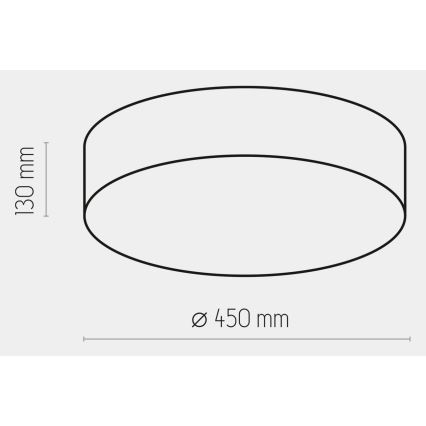 Stropna svjetiljka RONDO 4xE27/15W/230V pr. 45 cm bež