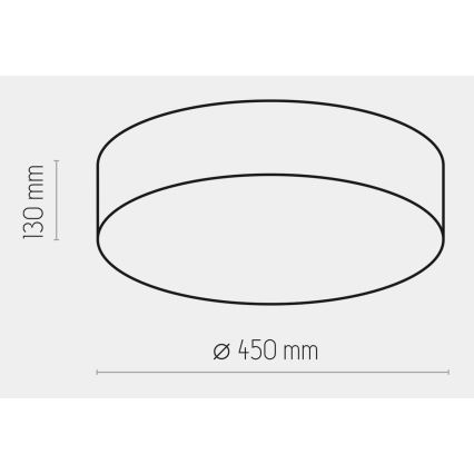 Stropna svjetiljka RONDO 4xE27/15W/230V pr. 45 cm bijela