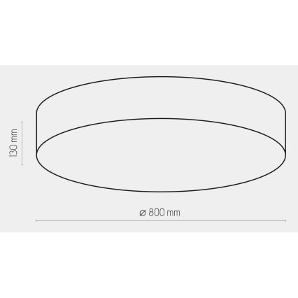 Stropna svjetiljka RONDO 6xE27/15W/230V pr. 80 cm bijela