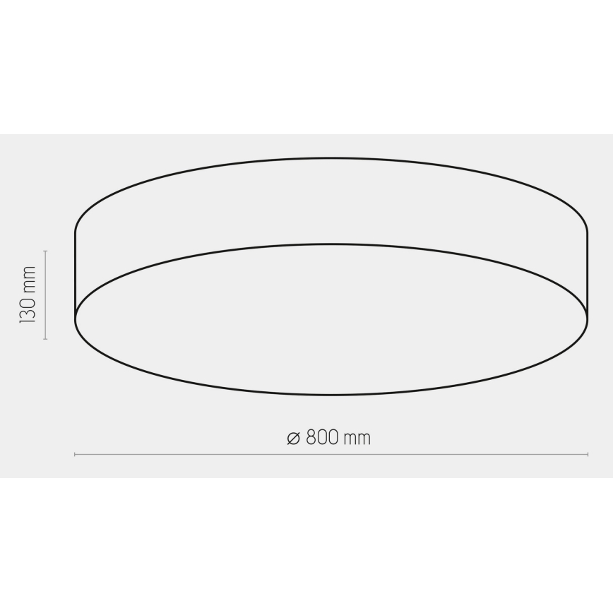 Stropna svjetiljka RONDO 6xE27/15W/230V pr. 80 cm bijela