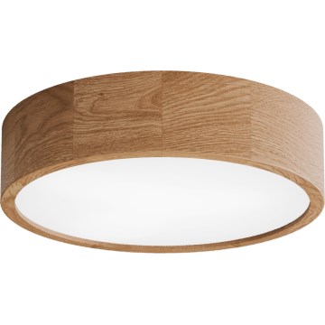 Stropna svjetiljka s senzorom CLEO 3xE27/24W/230V pr. 37,5 cm hrast