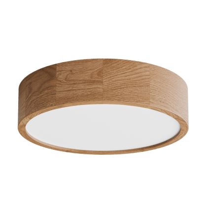 Stropna svjetiljka s senzorom CLEO 3xE27/24W/230V pr. 37,5 cm hrast