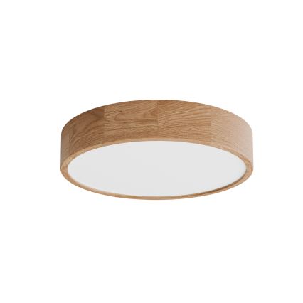 Stropna svjetiljka s senzorom CLEO 4xE27/24W/230V, promjer 47,5 cm, hrast