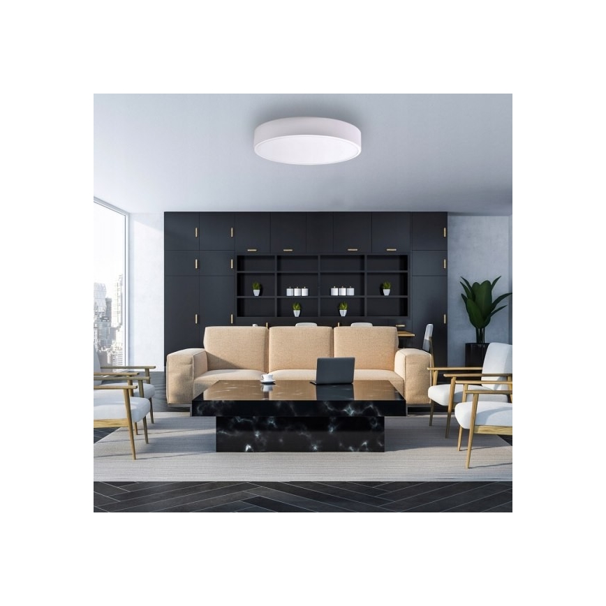 Stropna svjetiljka CLEO s senzorom pokreta i sumraka 5xE27/24W/230V, promjer 60 cm, bijela