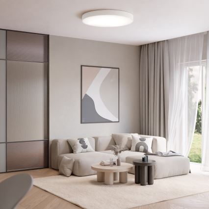 Stropna svjetiljka s senzorom pokreta i sumraka CLEO 6xE27/24W/230V promjer 80 cm bijela