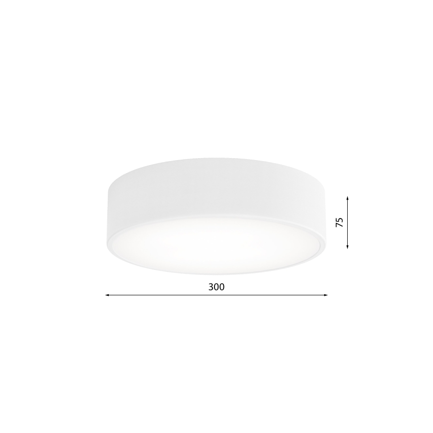 Stropna svjetiljka sa senzorom CLEO 2xE27/24W/230V pr. 30 cm bijela