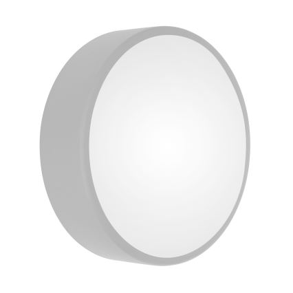 Stropna svjetiljka sa senzorom pokreta i sumraka CLEO 2xE27/24W/230V Ø 30 cm siva