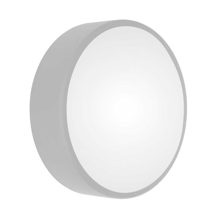 Stropna svjetiljka sa senzorom pokreta i sumraka CLEO 2xE27/24W/230V Ø 30 cm siva