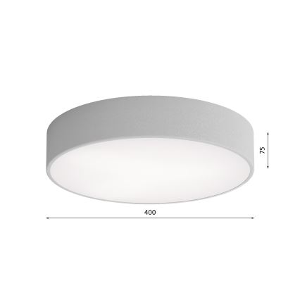 Stropna svjetiljka s detektorom pokreta i sumraka CLEO 3xE27/24W/230V, promjer 40 cm, siva