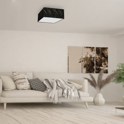 Stropna svjetiljka SENSO 2xE27/60W/230V crna