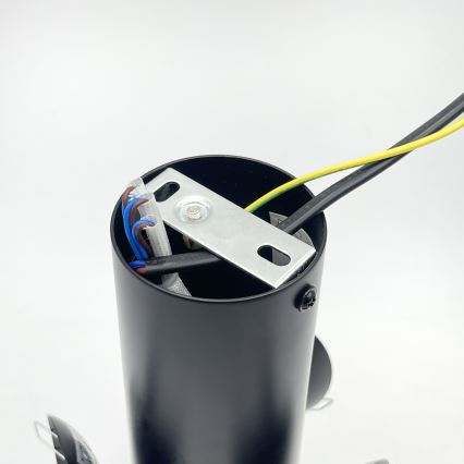 Stropna svjetiljka SFERIO 3xE14/5W/230V crna/dimljeno staklo