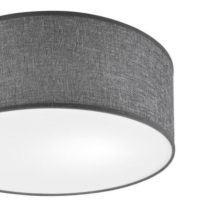 Stropna svjetiljka SIRJA 1xE27/15W/230V Ø 35 cm siva