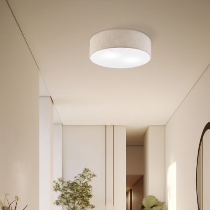 Stropna svjetiljka SIRJA 2xE27/15W/230V, promjer 45 cm, bež