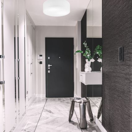Stropna svjetiljka SIRJA 2xE27/15W/230V promjer 45 cm bijela