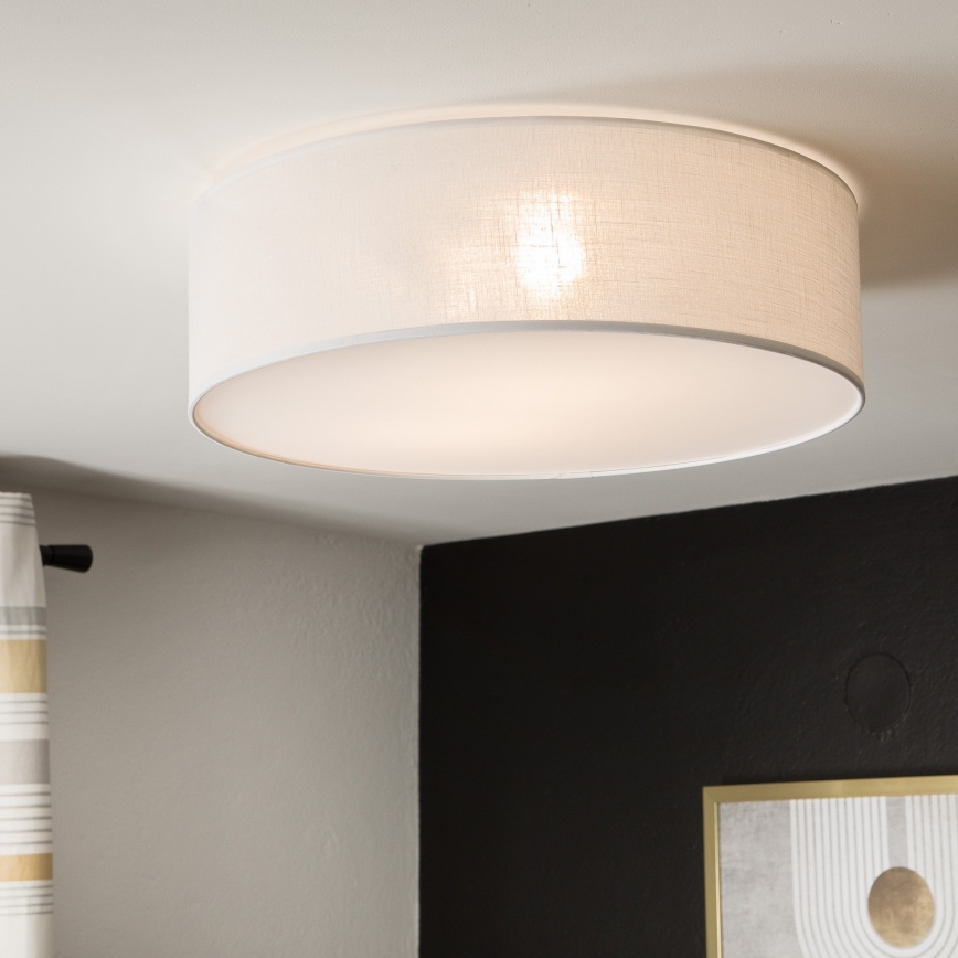 Stropna svjetiljka SIRJA 2xE27/15W/230V promjer 45 cm bijela