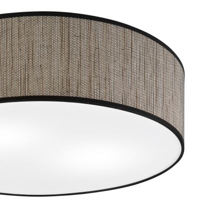 Stropna svjetiljka SIRJA 2xE27/15W/230V, promjer 45 cm, smeđa