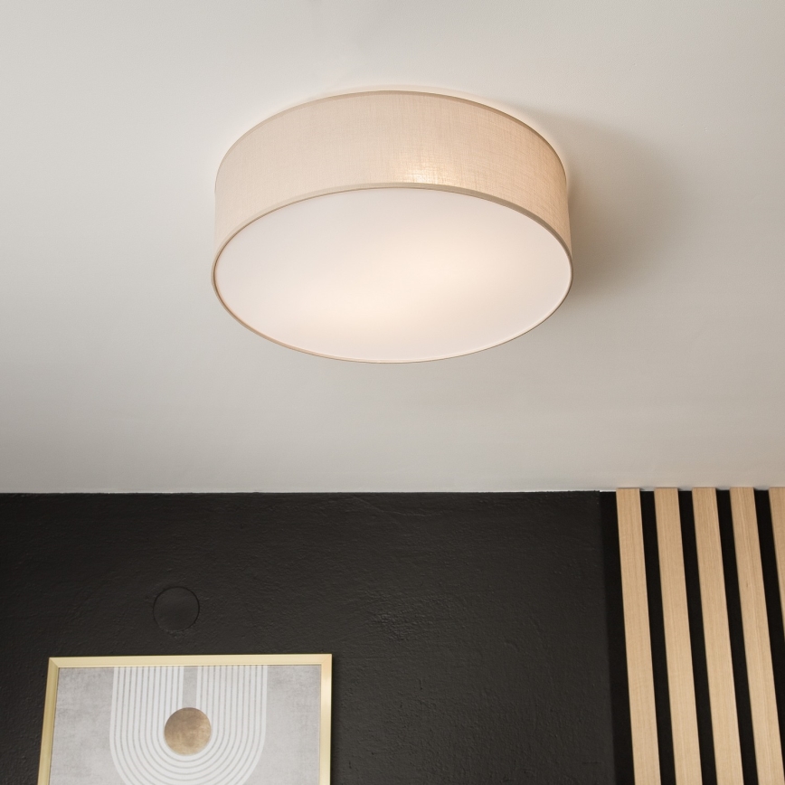 Stropna svjetiljka SIRJA 2xE27/15W/230V Ø 45 cm bež