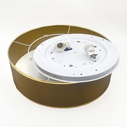 Stropna svjetiljka SIRJA 2xE27/15W/230V Ø 45 cm smeđa/zlatna