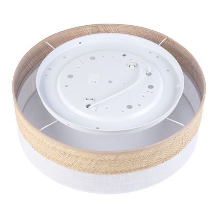 Stropna svjetiljka SIRJA BOHO 2xE27/15W/230V promjer 45 cm bež/bijela