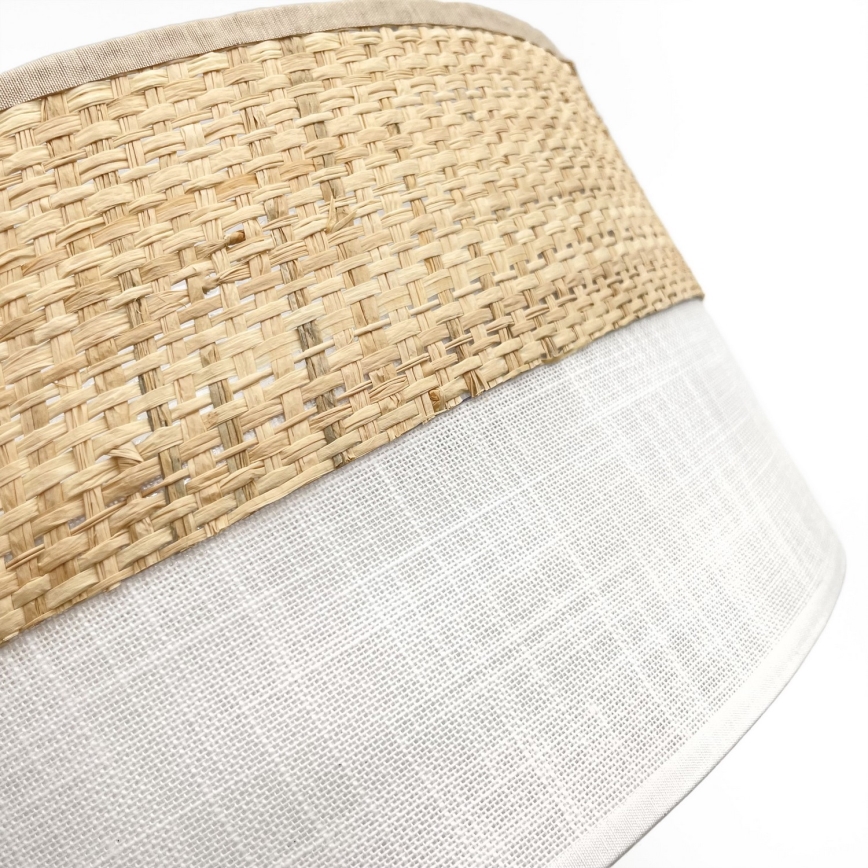 Stropna svjetiljka SIRJA BOHO 2xE27/15W/230V promjer 45 cm bež/bijela