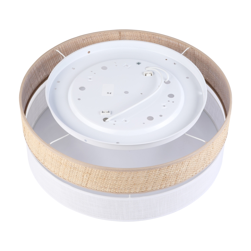 Stropna svjetiljka SIRJA BOHO 2xE27/15W/230V Ø 45 cm bež/bijela