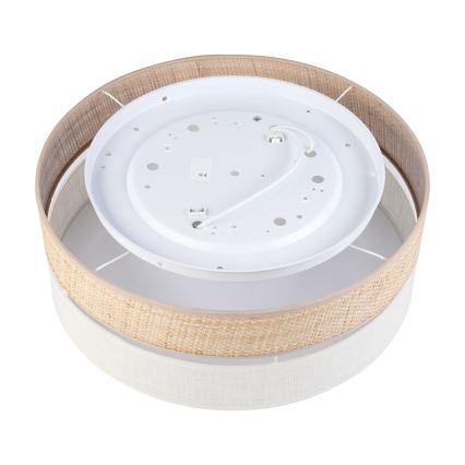 Stropna svjetiljka SIRJA BOHO 2xE27/15W/230V Ø 45 cm bež/krem