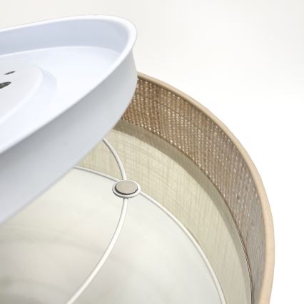 Stropna svjetiljka SIRJA BOHO 2xE27/15W/230V Ø 45 cm bež/krem