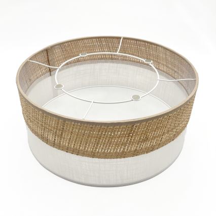 Stropna svjetiljka SIRJA DOUBLE BOHO 2xE14/15W/230V Ø 35 cm bež/bijela