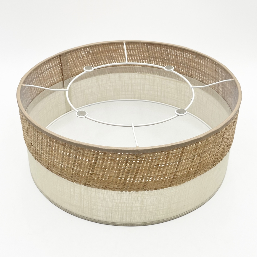 Stropna svjetiljka SIRJA DOUBLE BOHO 2xE14/15W/230V Ø 35 cm bež/krem