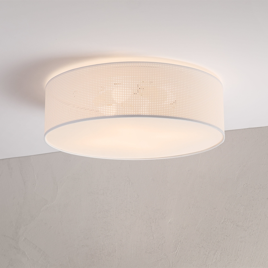 Stropna svjetiljka SIRJA PLISADO 4xE27/15W/230V, promjer 45 cm, bijela