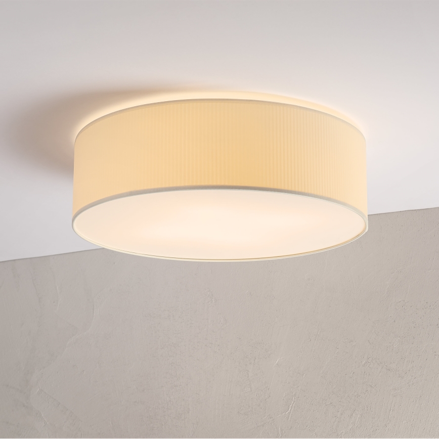 Stropna svjetiljka SIRJA PLISADO 4xE27/15W/230V promjer 45 cm krem boje