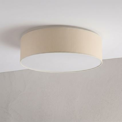 Stropna svjetiljka SIRJA PLISADO 4xE27/15W/230V promjer 45 cm krem boje