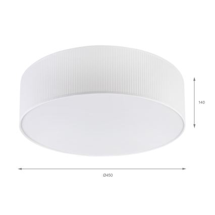Stropna svjetiljka SIRJA PLISADO 4xE27/15W/230V Ø 45 cm bijela