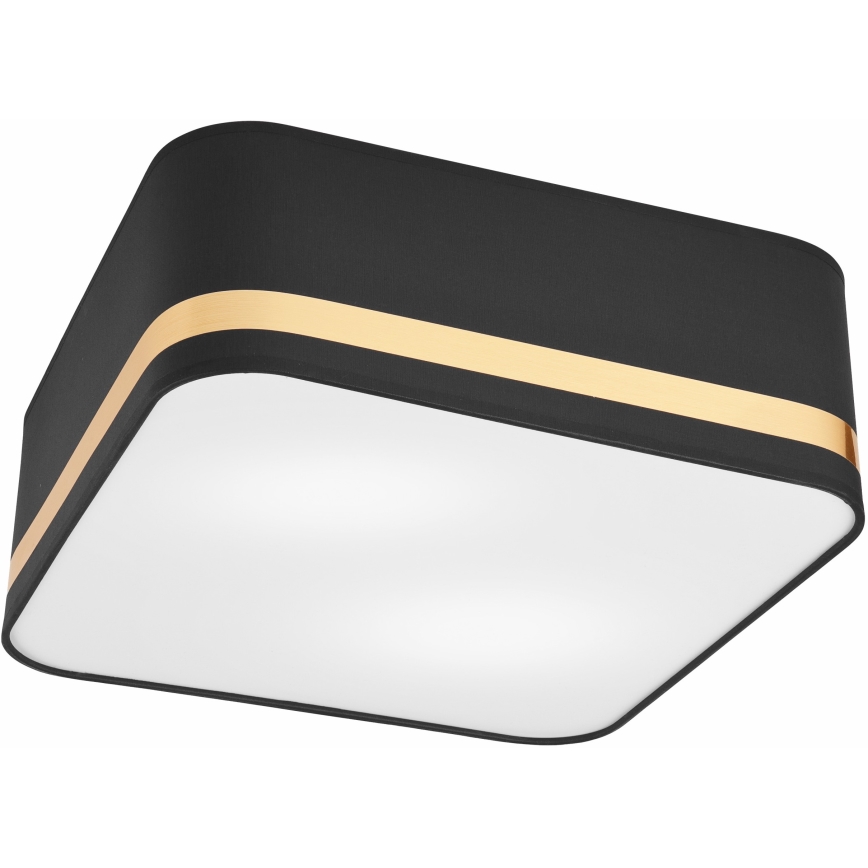 Stropna svjetiljka SIRJA SQUARE 2xE27/60W/230V 35x35 cm crna
