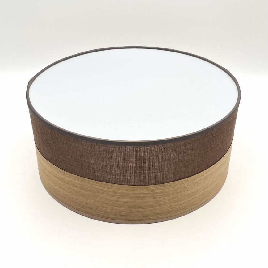 Stropna svjetiljka SIRJA WOOD 1xE27/15W/230V pr. 35 cm smeđa/hrast