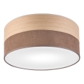 Stropna svjetiljka SIRJA WOOD 1xE27/15W/230V promjer 35 cm smeđa/hrast