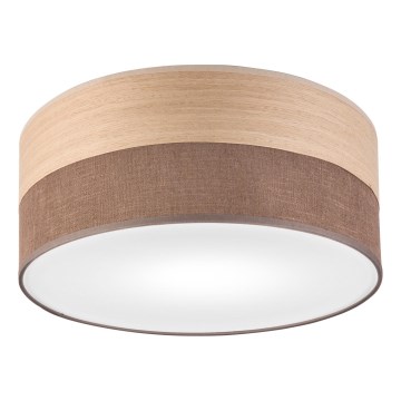 Stropna svjetiljka SIRJA WOOD 1xE27/15W/230V promjer 35 cm smeđa/hrast