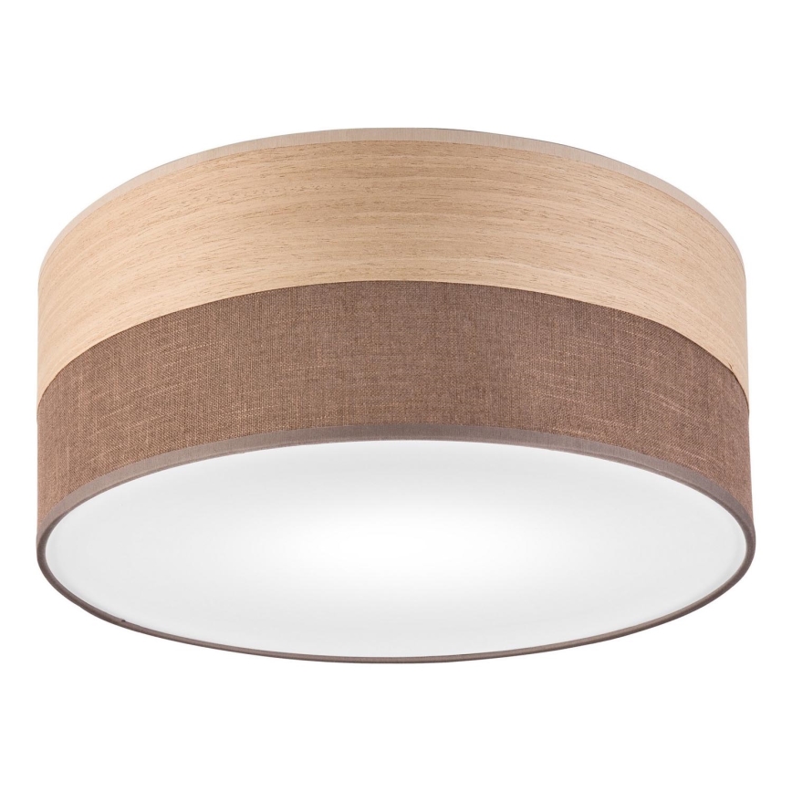Stropna svjetiljka SIRJA WOOD 1xE27/15W/230V promjer 35 cm smeđa/hrast